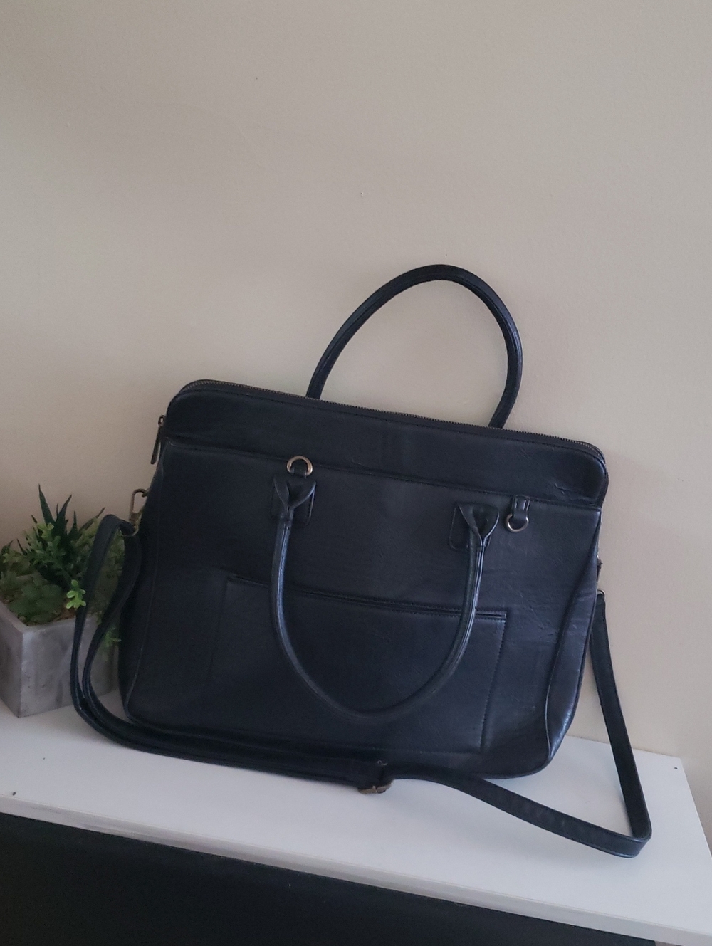 PAOLO BAGS PU Carry All Bag - Black O/S